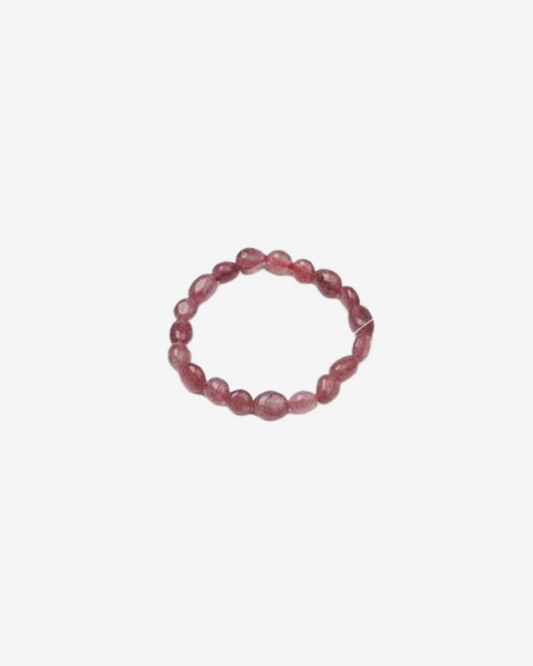 Strawberry Quartz Tumble Bracelet