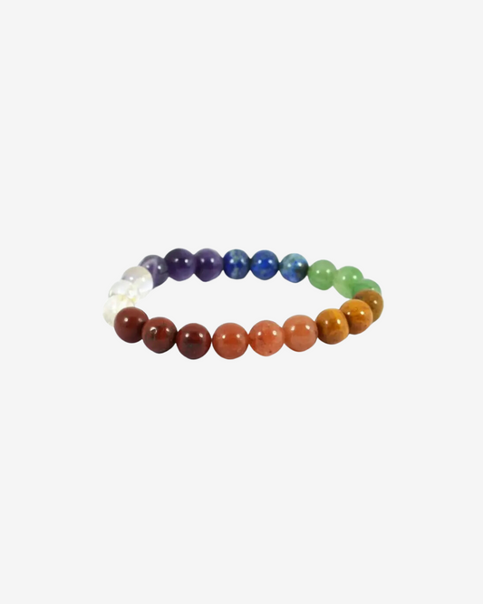 7 Chakra with Lava Bracelet